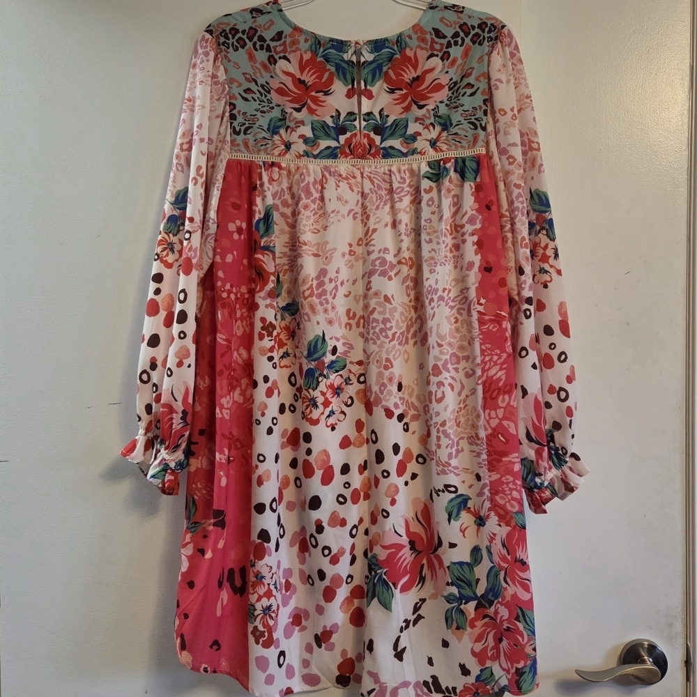 UMGEE Floral Long Sleeve Dress Large - Picture 4 of 6
